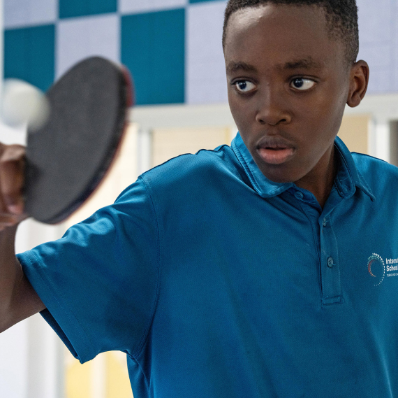 Students at the International School Turks and Caicos Islands thinking creatively and solving problems together.