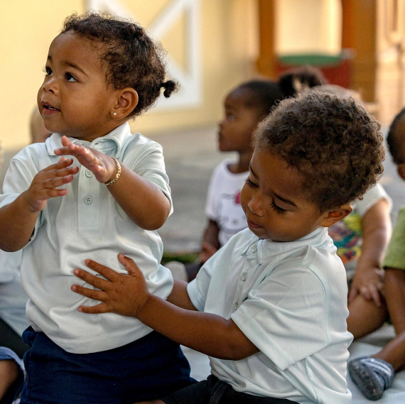 Students at the International School Turks and Caicos Islands treating others with respect, kindness, and inclusion.