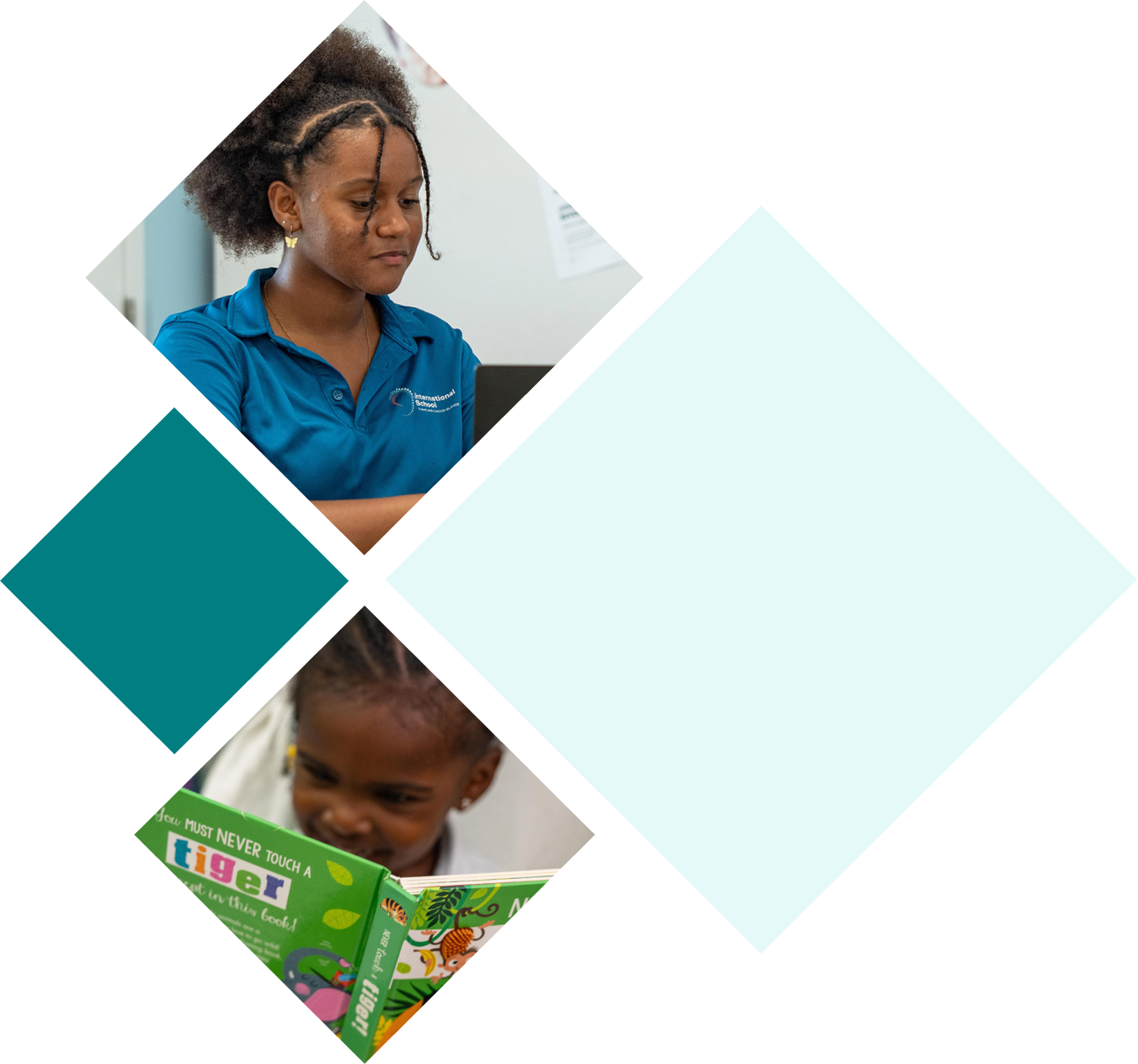 Students at the International School Turks and Caicos Islands engaged in learning, reflecting who we are as a supportive and inclusive school community.